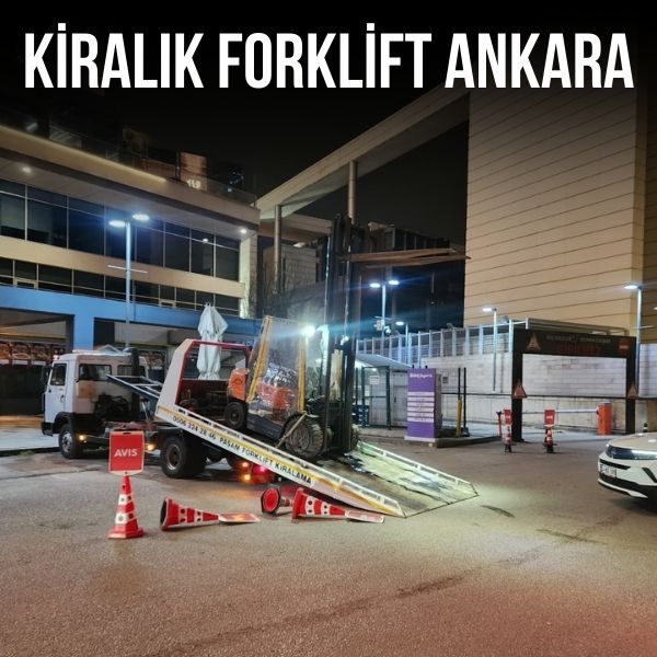 Çubuk bölgesinde günlük forklift kiralama hizmeti sunan forklift aracı